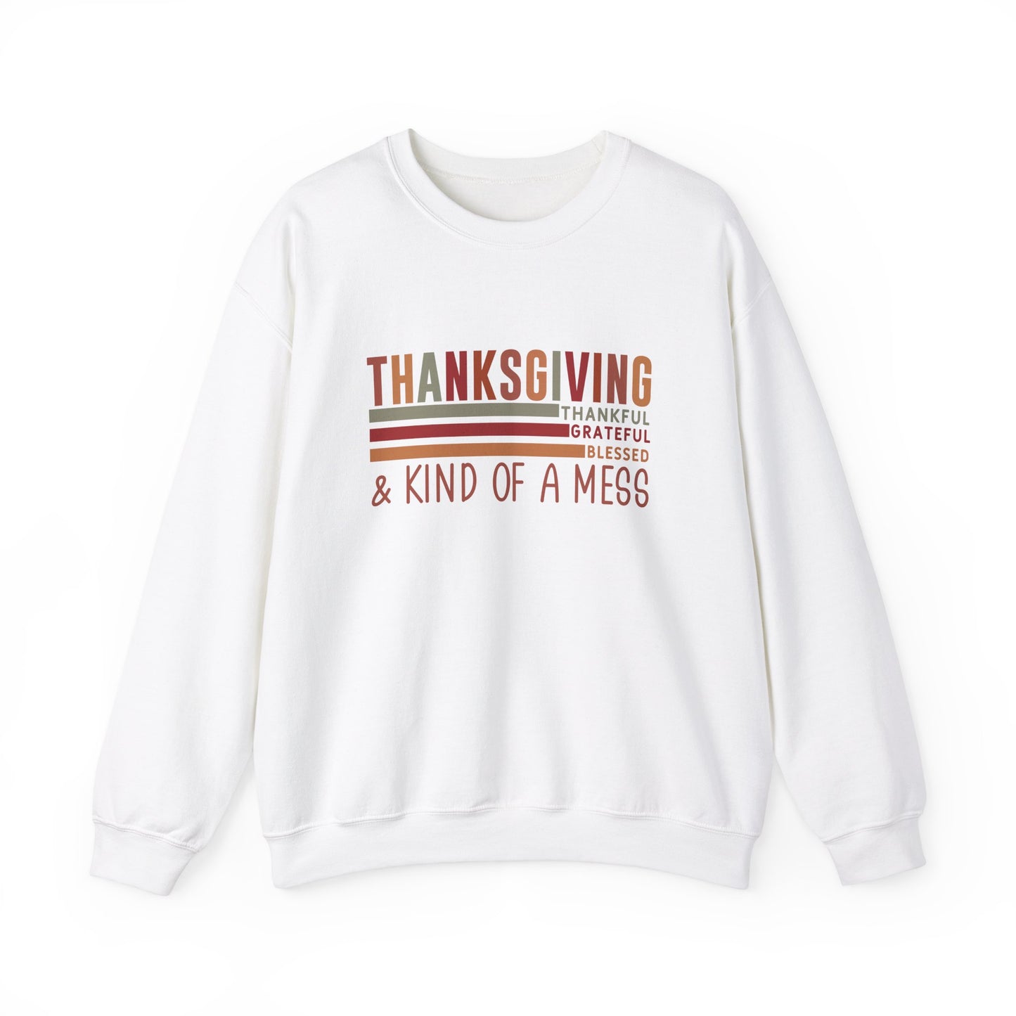 THK - Thanksgiving...Kind of A Mess | Unisex Heavy Blend™ Crewneck Sweatshirt