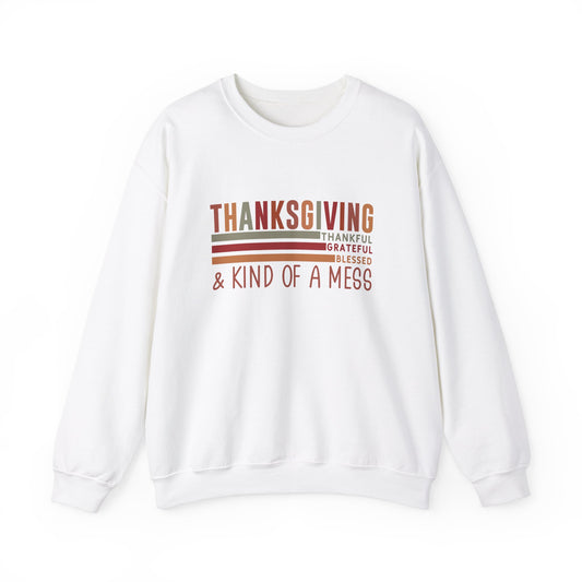 THK - Thanksgiving...Kind of A Mess | Unisex Heavy Blend™ Crewneck Sweatshirt