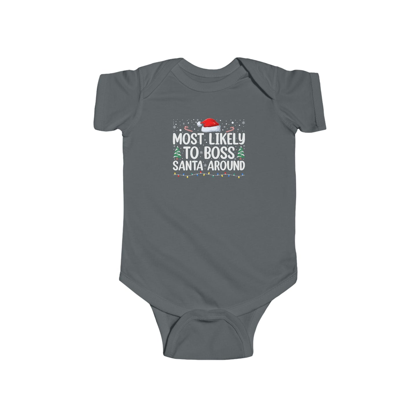 CMS - Most Likely To...Boss Santa Around | Infant Fine Jersey Bodysuit