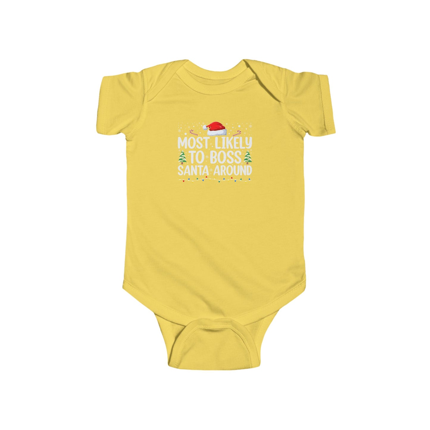 CMS - Most Likely To...Boss Santa Around | Infant Fine Jersey Bodysuit