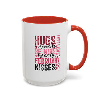 VLD - Hugs...February Kisses | Accent Coffee Mug  (11, 15oz)