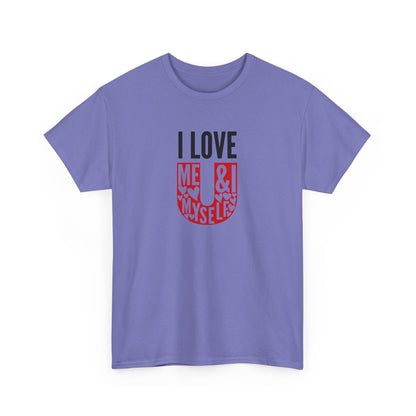 AVL - I Love U/Me, Myself and I | Unisex Heavy Cotton Tee