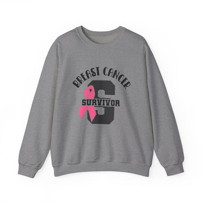 BCA - Pink Ribbon Survivor  | Unisex Heavy Blend™ Crewneck Sweatshirt