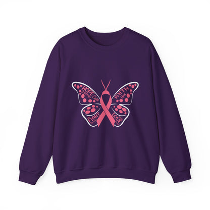 BCA - Pink Butterfly | Unisex Heavy Blend™ Crewneck Sweatshirt