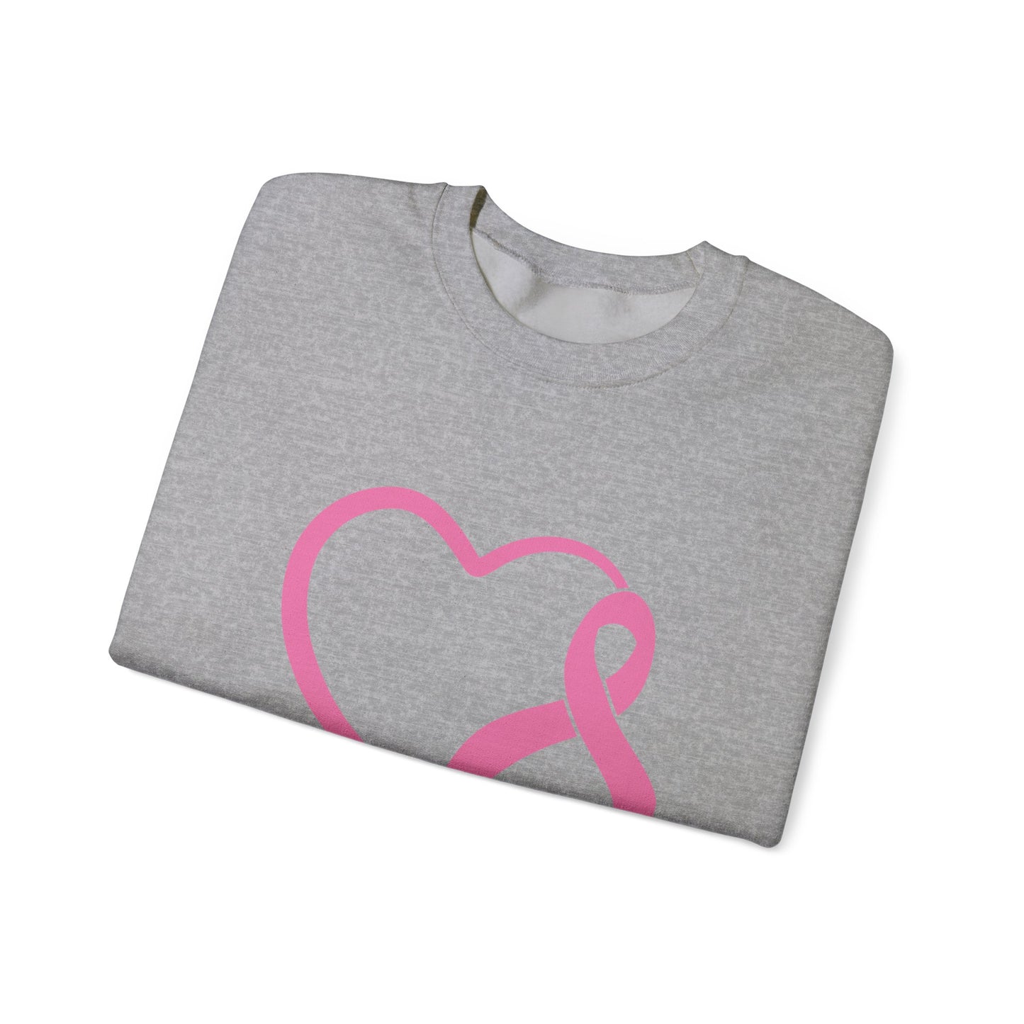 BCA - Pink Ribbon Heart | Unisex Heavy Blend™ Crewneck Sweatshirt