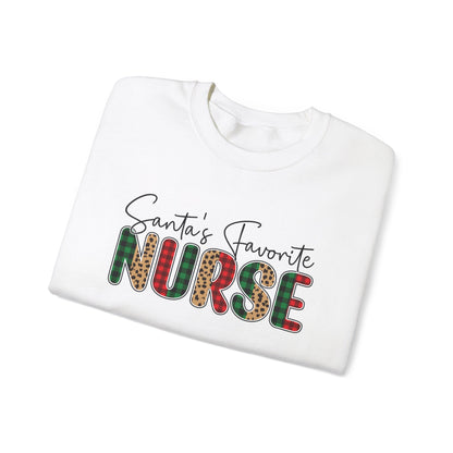 CMS - Santa's Favorite Nurse | Heavy Blend™ Crewneck Sweatshirt