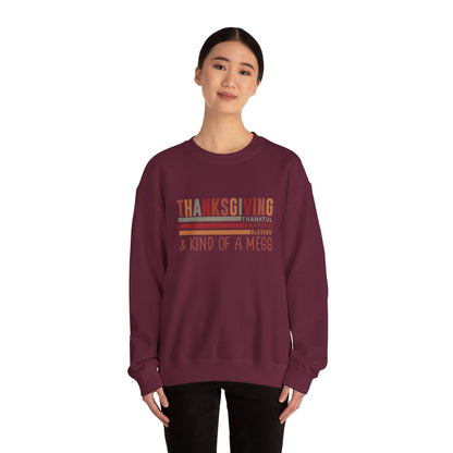 THK - Thanksgiving...Kind of A Mess | Unisex Heavy Blend™ Crewneck Sweatshirt