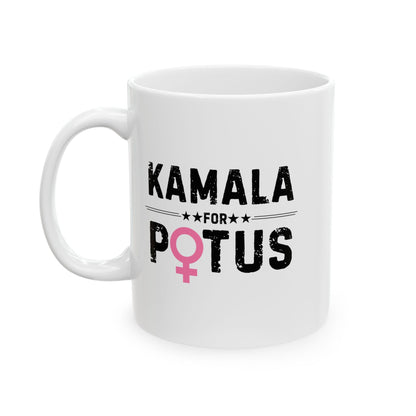 HW24 - Kamala for POTUS | Ceramic Mug, (11oz, 15oz)