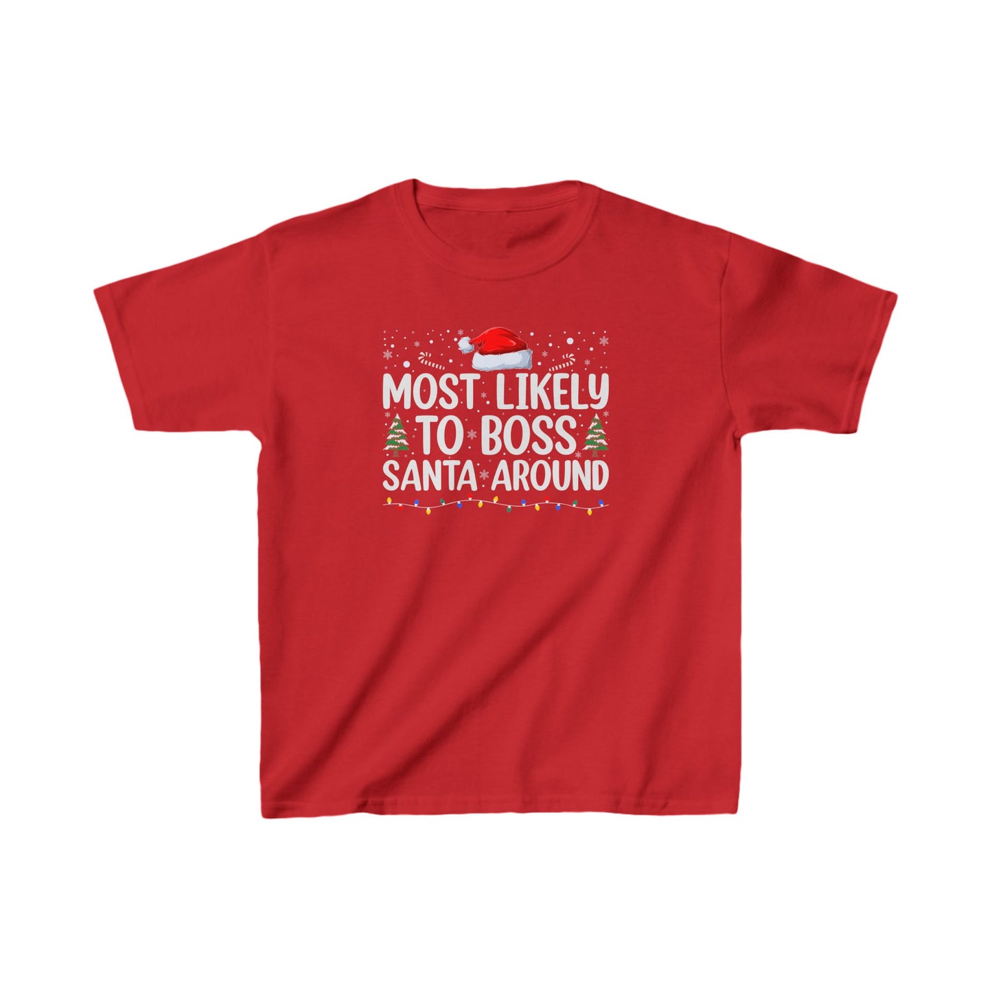 CMS - Most Likely To...Boss Santa Around | Kids Heavy Cotton™ Tee