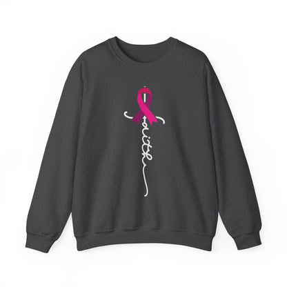 BCA - Faith Pink Ribbon | Unisex Heavy Blend™ Crewneck Sweatshirt