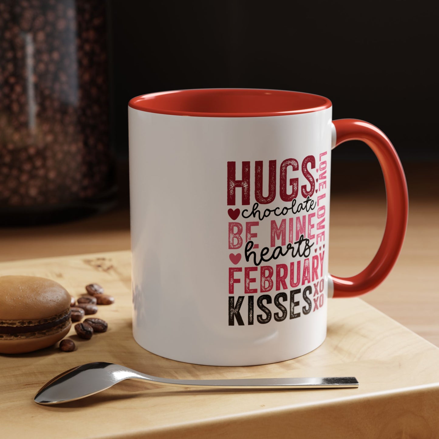 VLD - Hugs...February Kisses | Accent Coffee Mug  (11, 15oz)