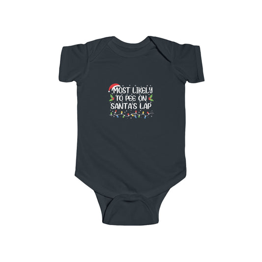 CMS - Most Likely To...Pee On Santa's Lap | Infant Fine Jersey Bodysuit