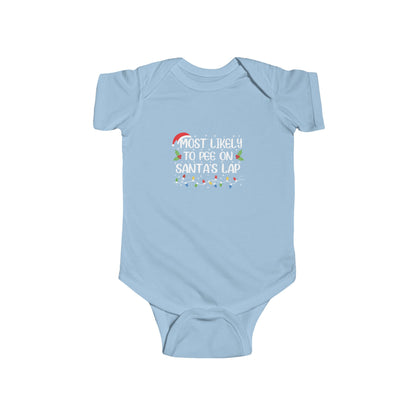 CMS - Most Likely To...Pee On Santa's Lap | Infant Fine Jersey Bodysuit