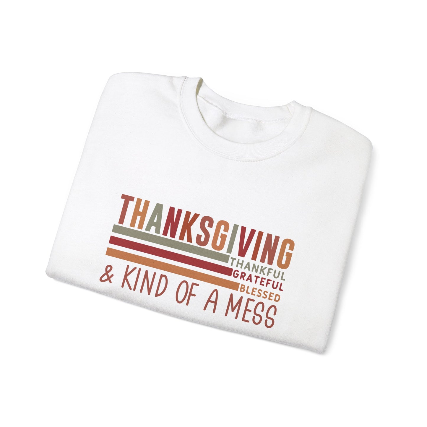 THK - Thanksgiving...Kind of A Mess | Unisex Heavy Blend™ Crewneck Sweatshirt