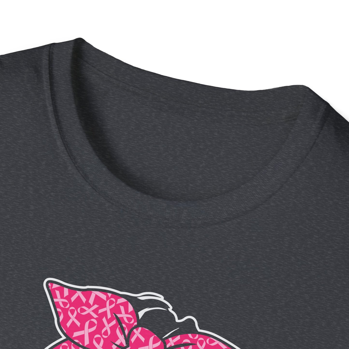 Messy Bun #Believe Breast Cancer Awareness T-Shirt – Pink Ribbon Support Tee for Women