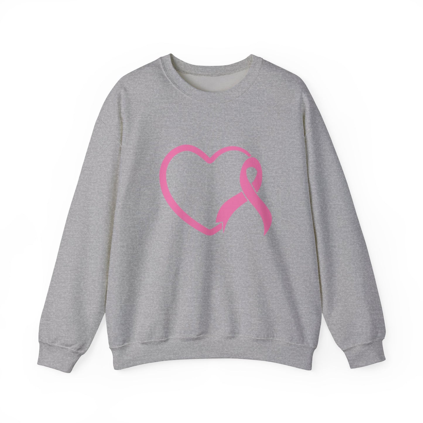 BCA - Pink Ribbon Heart | Unisex Heavy Blend™ Crewneck Sweatshirt