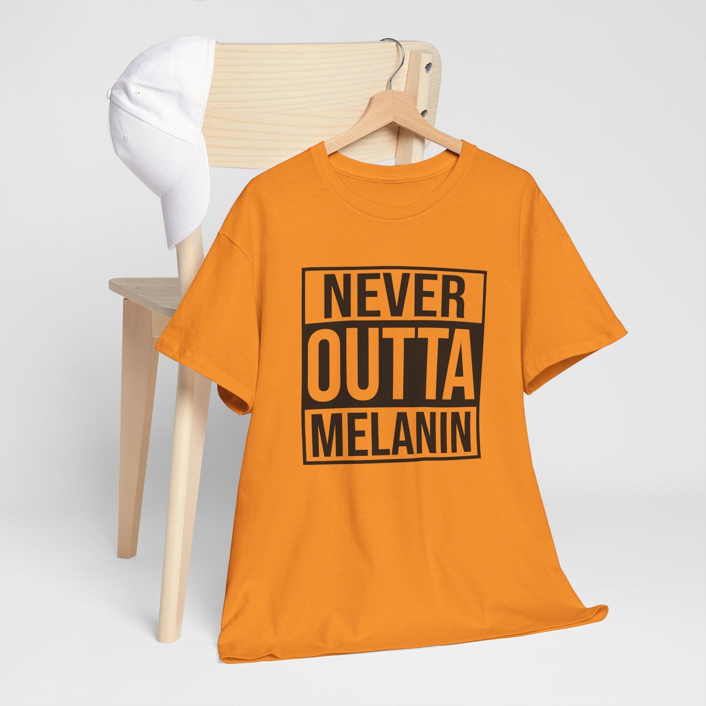 BADED - Never Outta Melanin | Unisex Heavy Cotton Tee