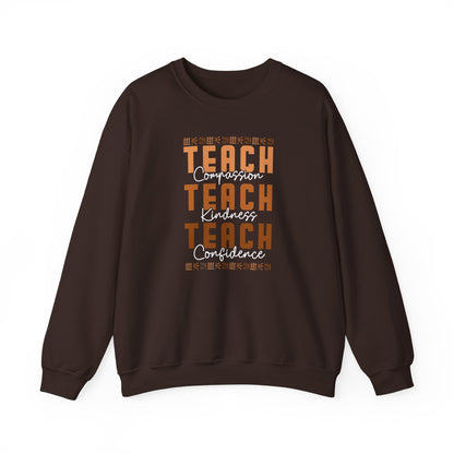 BADED - Teach Compassion Kindness Confidence | Heavy Blend™ Crewneck Sweatshirt
