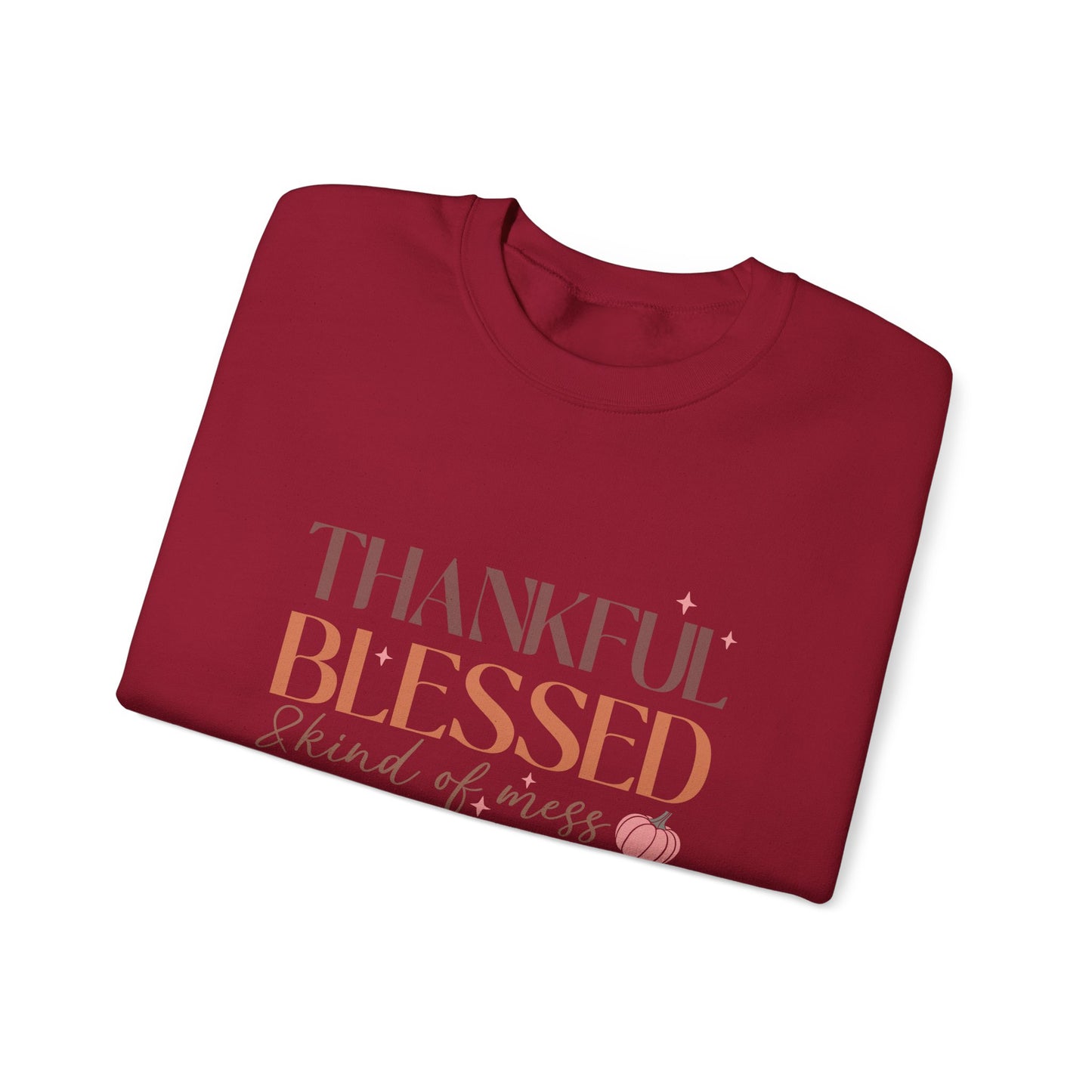 TGV - Thankful, Blessed & Kind of a Mess | Unisex Heavy Blend™ Crewneck Sweatshirt