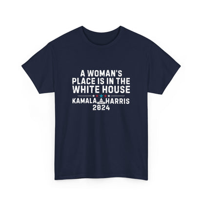 HW24 - A Woman's Place Kamala Harris 2024 | Unisex Heavy Cotton Tee