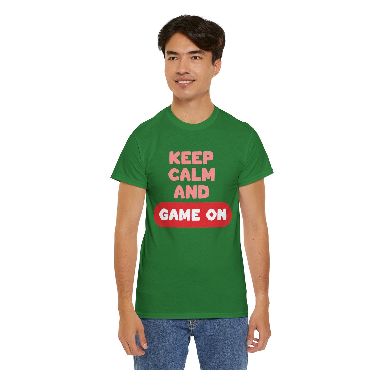 GME- Keep Calm And Game On | Unisex Heavy Cotton Tee