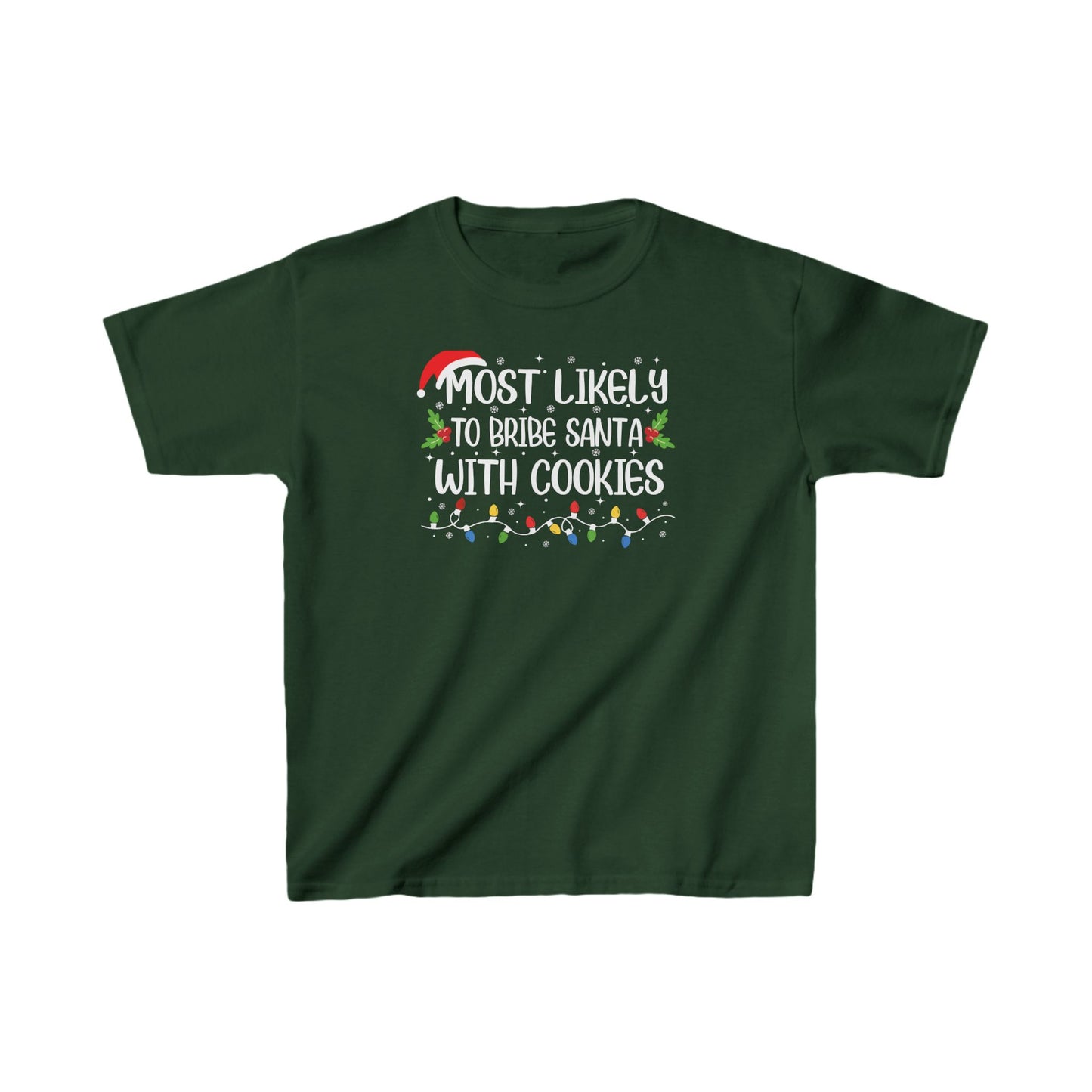 CMS - Most Likely To...Bribe Santa With Cookies | Kids Heavy Cotton™ Tee