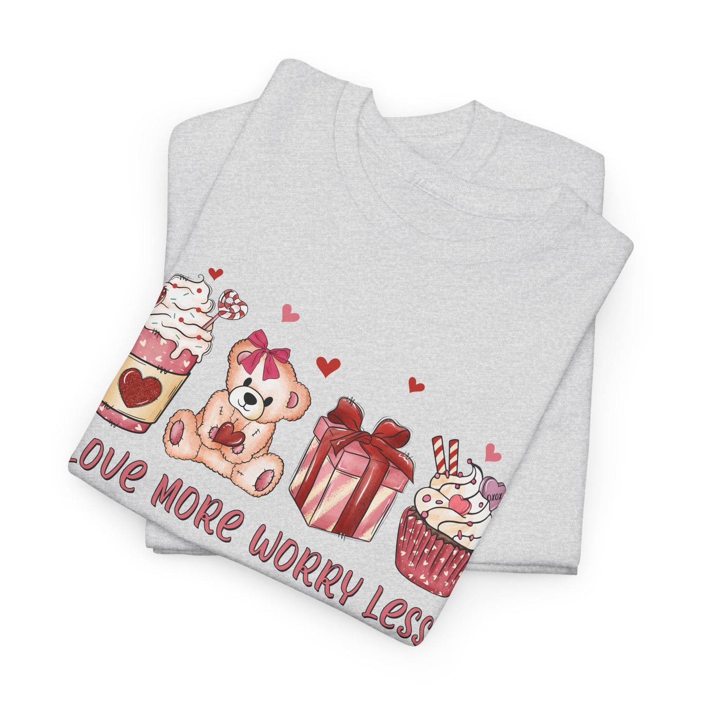 VLD - Love More, Worry Less  | Unisex Heavy Cotton Tee