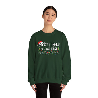 CMS - Most Likely To...Leave First | Heavy Blend™ Crewneck Sweatshirt