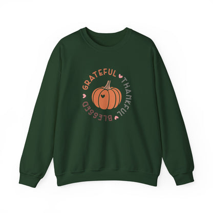 TGV - Grateful, Thankful, Blessed Circle | Unisex Heavy Blend™ Crewneck Sweatshirt