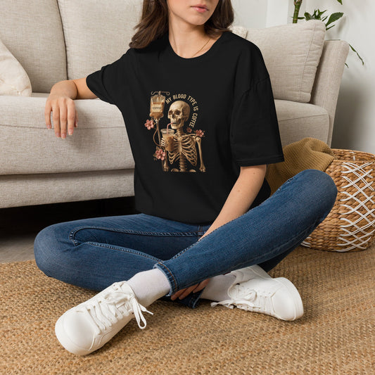 Skeleton Coffee IV T-Shirt | Unisex Classic Fit Caffeine Addict Tee