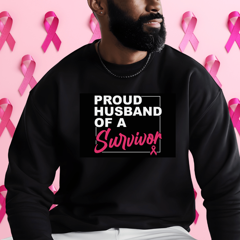 BCA - Husband of Survivor  | Unisex Heavy Blend™ Crewneck Sweatshirt