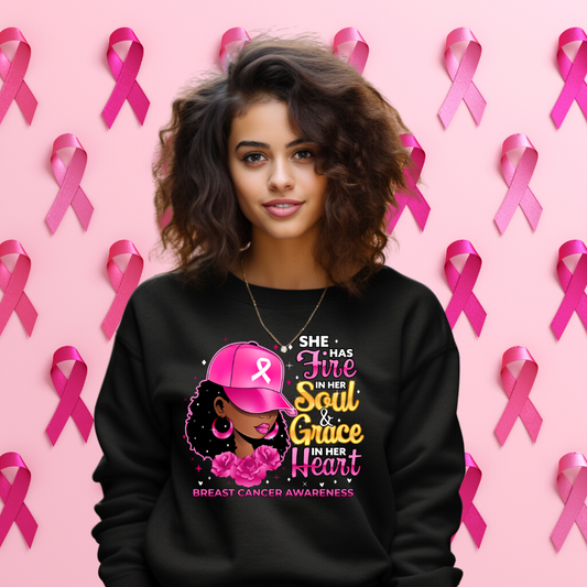 BCA - She Has Fire In Her Soul... | Unisex Heavy Blend™ Crewneck Sweatshirt