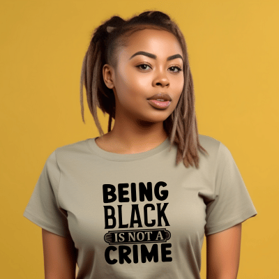 BADED - Being Black Is Not A Crime | Unisex Heavy Cotton Tee