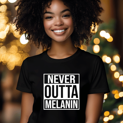 BADED - Never Outta Melanin | Unisex Heavy Cotton Tee