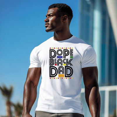 BADED - Dope Black Dad | Unisex Heavy Cotton Tee