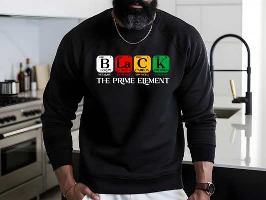 BADED - Black: The Prime Element | Heavy Blend™ Crewneck Sweatshirt