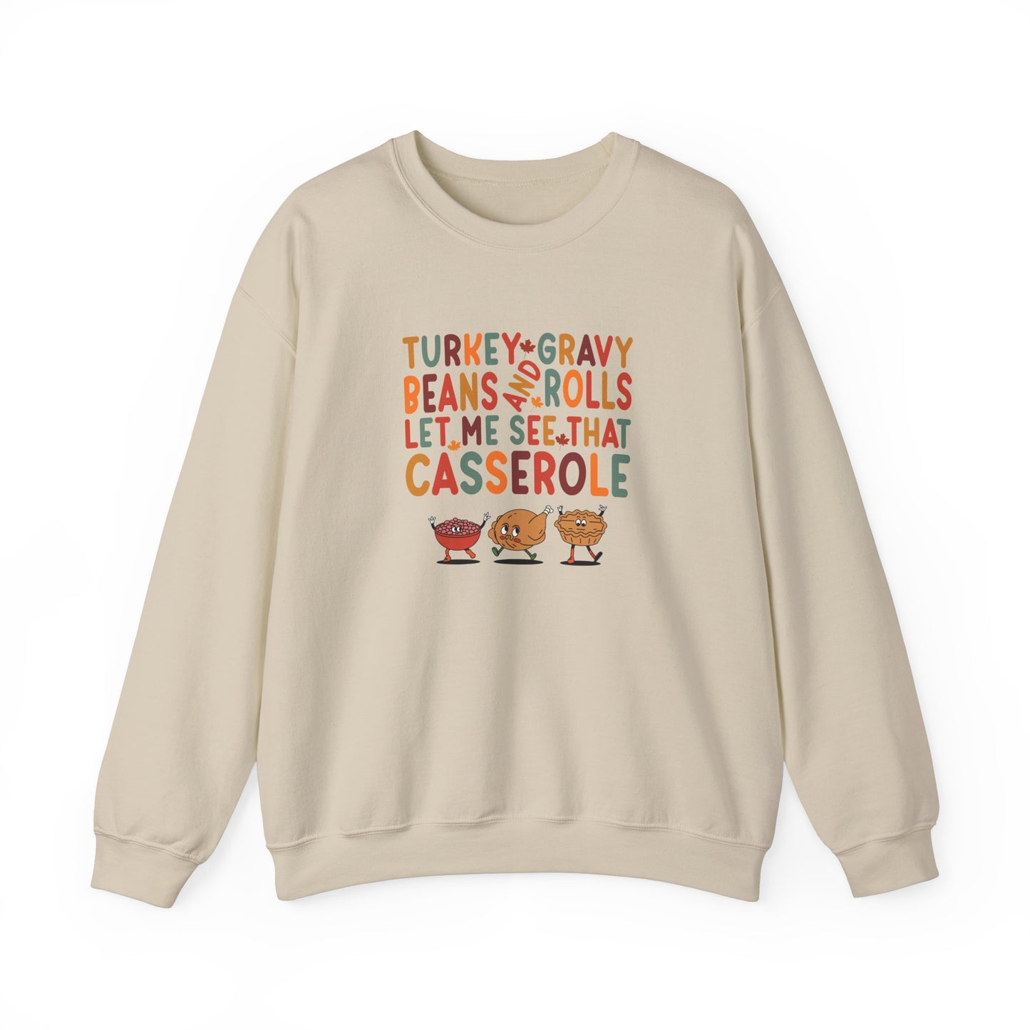 TGV - Turkey, Gravy, Beans & Rolls...| Unisex Heavy Blend™ Crewneck Sweatshirt