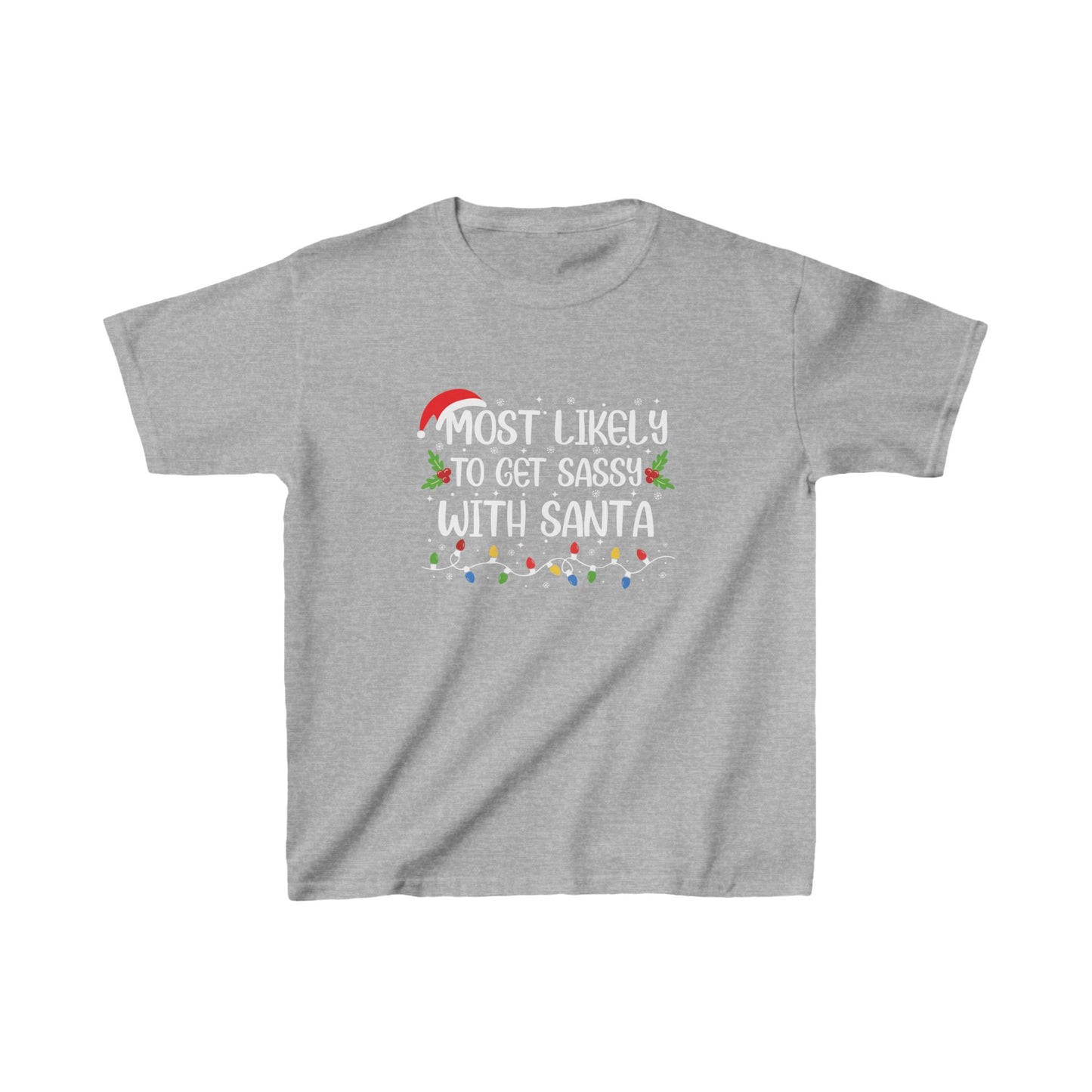 CMS - Most Likely To...Get Sassy With Santa | Kids Heavy Cotton™ Tee