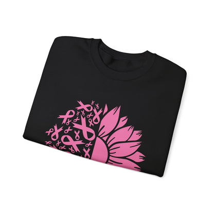 BCA - Pink Ribbon Sunflower  | Unisex Heavy Blend™ Crewneck Sweatshirt