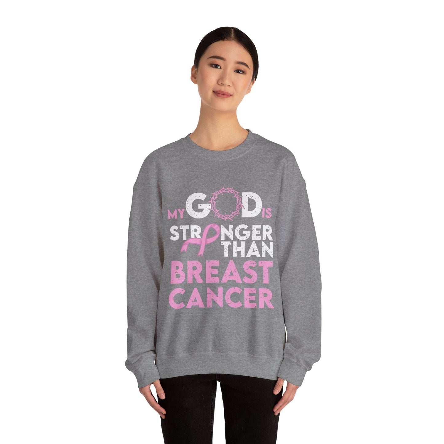 BCA - My God Is Stronger  | Unisex Heavy Blend™ Crewneck Sweatshirt