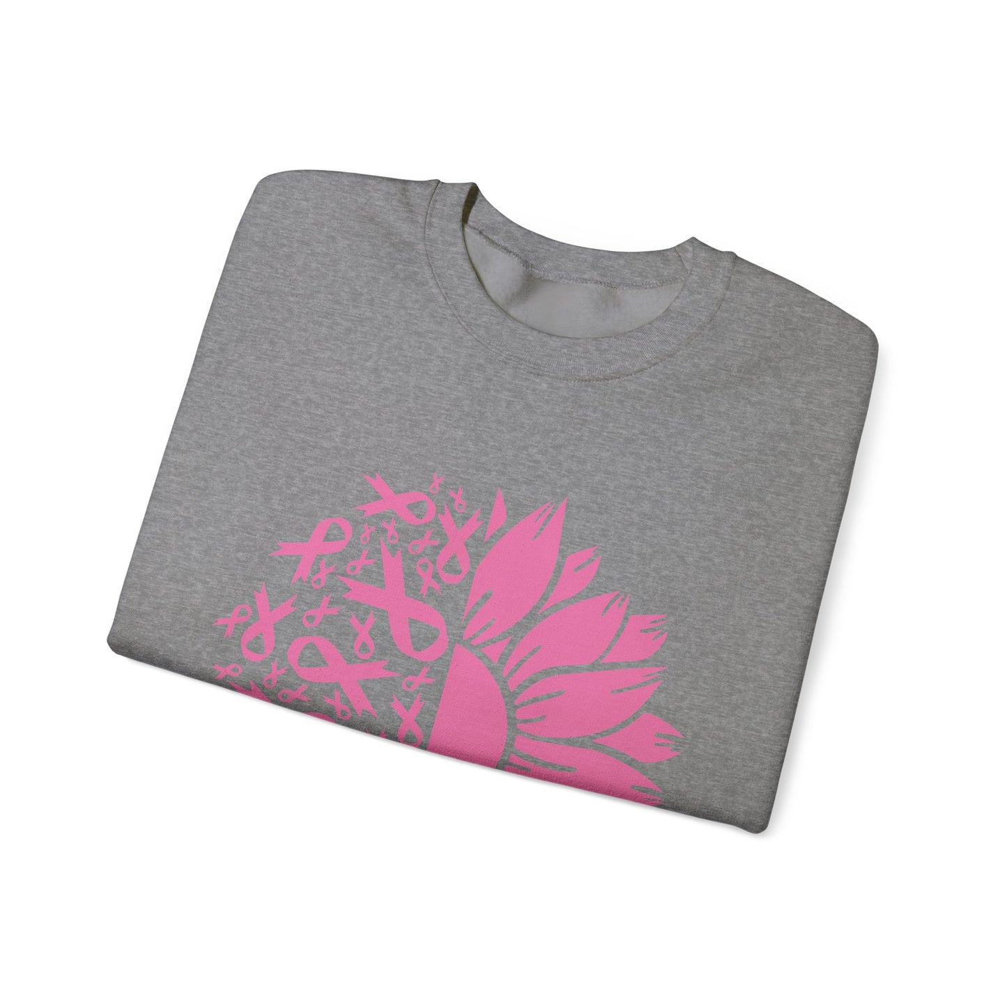 BCA - Pink Ribbon Sunflower  | Unisex Heavy Blend™ Crewneck Sweatshirt