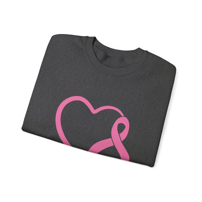 BCA - Pink Ribbon Heart | Unisex Heavy Blend™ Crewneck Sweatshirt