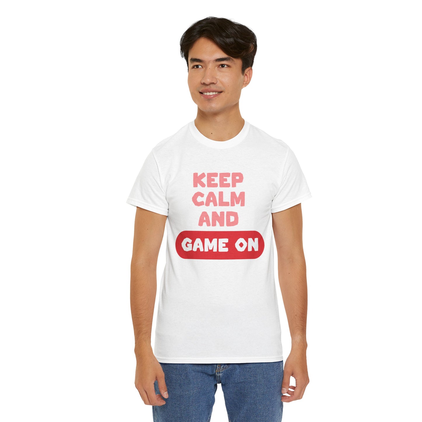 GME- Keep Calm And Game On | Unisex Heavy Cotton Tee