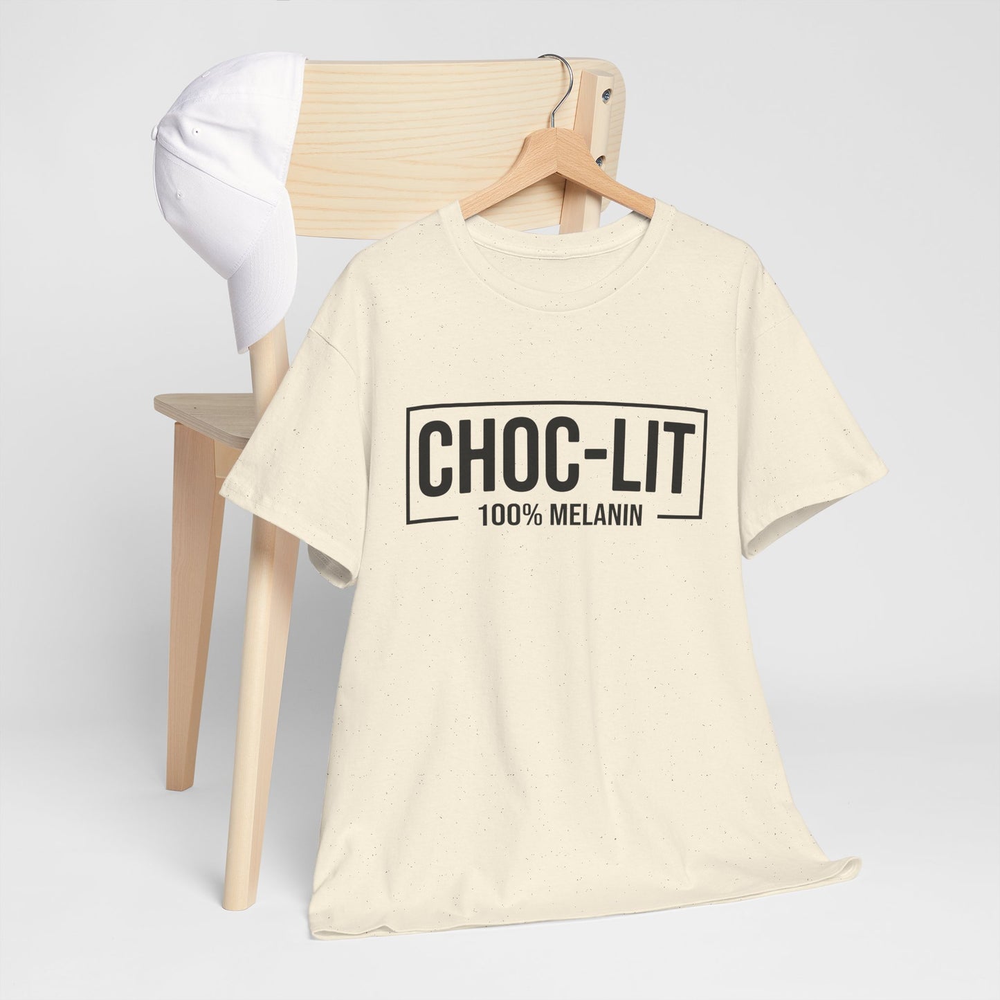 BADED - Choc-Lit 100% Melanin | Unisex Heavy Cotton Tee