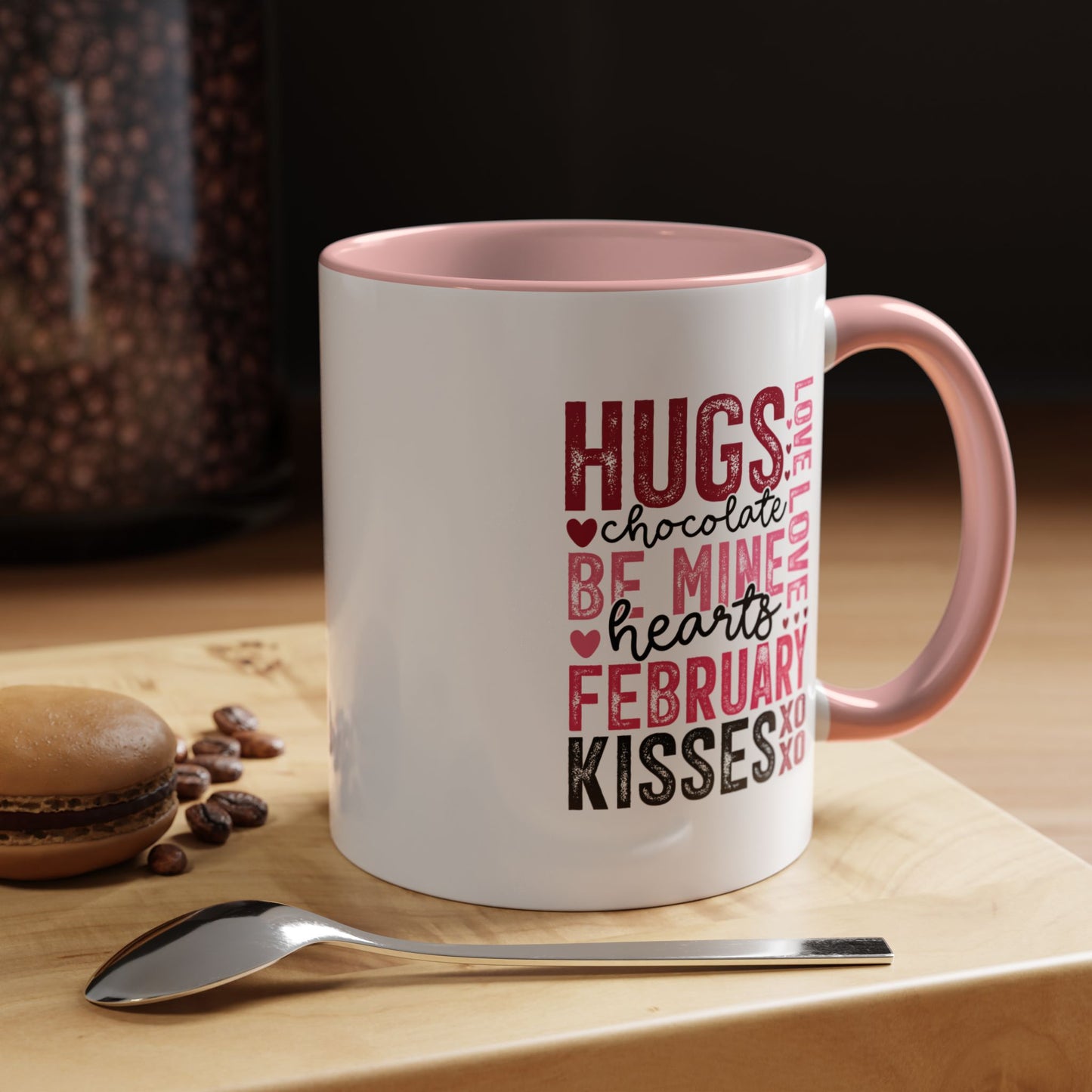 VLD - Hugs...February Kisses | Accent Coffee Mug  (11, 15oz)