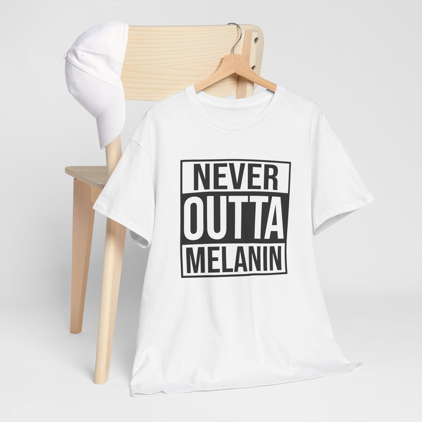 BADED - Never Outta Melanin | Unisex Heavy Cotton Tee