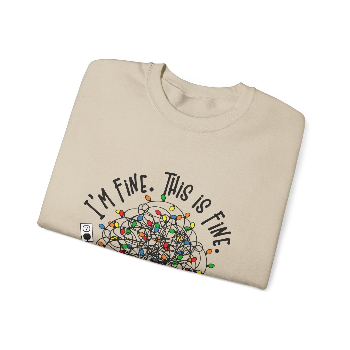 CMS - I'm Fine. This is Fine. Totally Fine | Heavy Blend™ Crewneck Sweatshirt