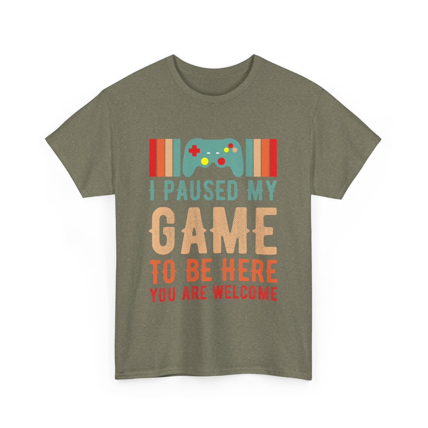 GME - I Paused My Game To Be Here | Unisex Heavy Cotton Tee