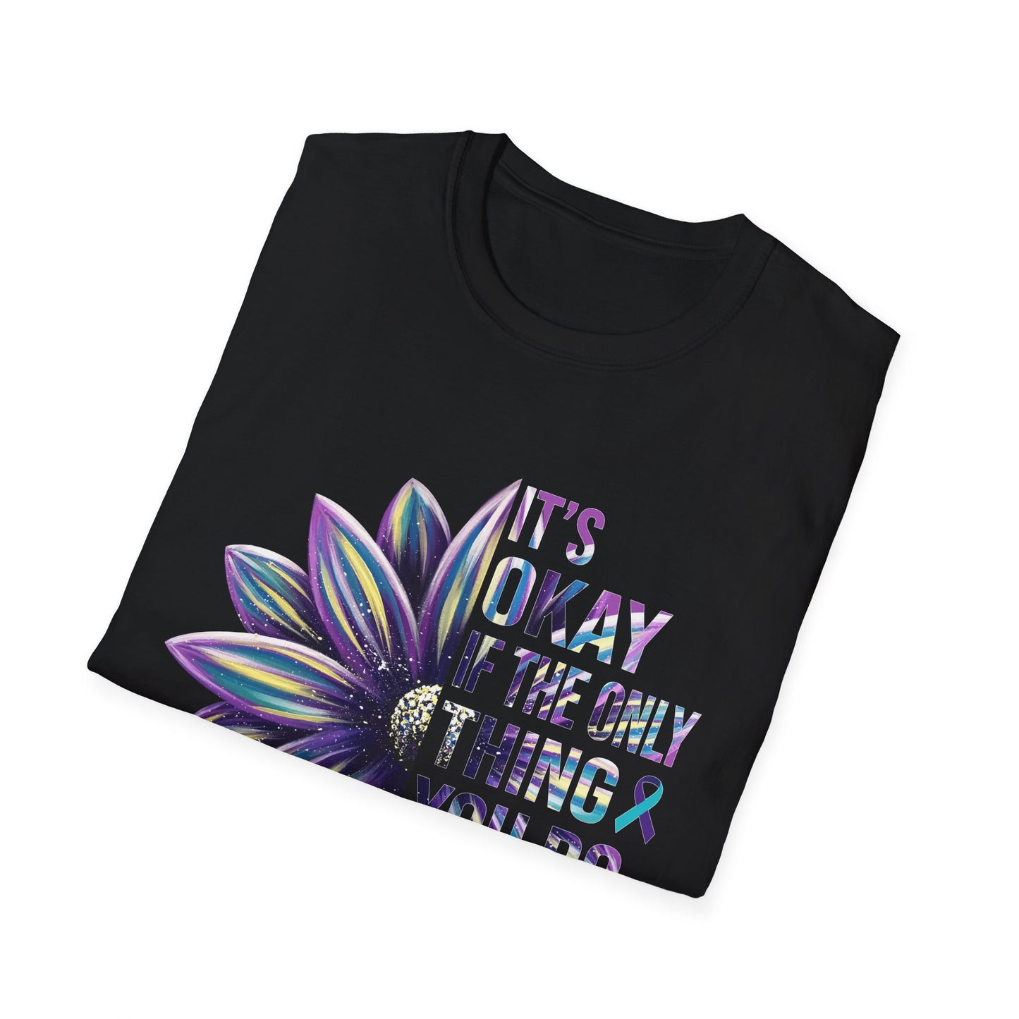 "It’s Okay If All You Did Today Was Breathe" Unisex Comfort Tee – Suicide Awareness Month Shirt