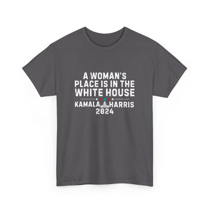 HW24 - A Woman's Place Kamala Harris 2024 | Unisex Heavy Cotton Tee